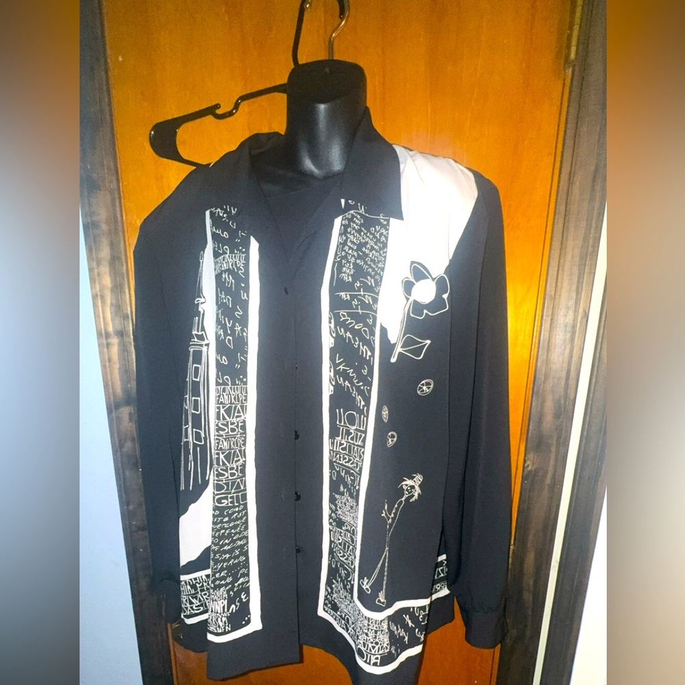 Tan Jay vintage 1970s button up 18W